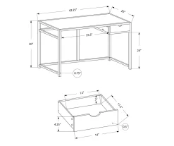 Black Metal Computer Desk -Biglots Sales 810527356 5