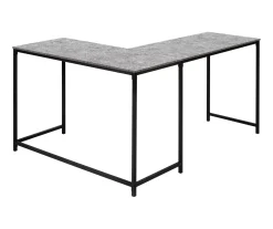 Monarch L-Shaped Metal Corner Desk -Biglots Sales 810527367 6