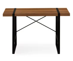 Walnut Wood Look Thick Panel Computer Desk 11 Walnut Wood Look Thick Panel Computer Desk -Biglots Sales 810533368 4