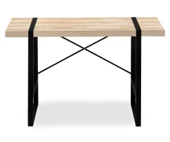 Natural Wood Look Thick Panel Computer Desk -Biglots Sales 810533411 4