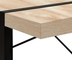 Natural Wood Look Thick Panel Computer Desk -Biglots Sales 810533411 7