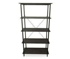 Real Living Rustic 5-Shelf Bookcase -Biglots Sales 810534675 1