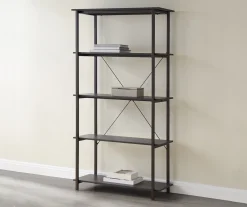 Real Living Rustic 5-Shelf Bookcase -Biglots Sales 810534675