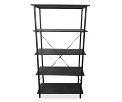 Real Living Rustic 5-Shelf Bookcase -Biglots Sales 810534675 3