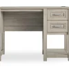 Sierra Ridge Levi Light Walnut Pedestal Desk