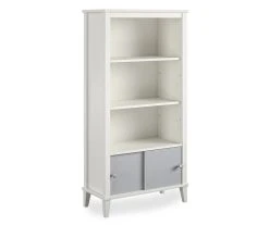 Monarch Hill Poppy Gray & White Bookcase