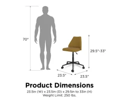 Novogratz Brittany Office Chair -Biglots Sales 810538397 6