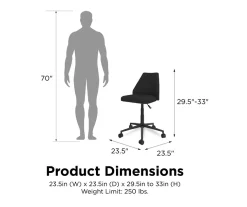 Novogratz Brittany Office Chair -Biglots Sales 810538398 6