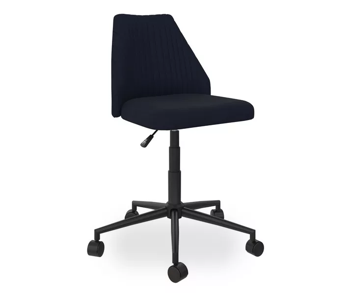 Brittany Blue Linen Office Chair 1 Brittany Blue Linen Office Chair