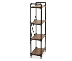 Black Industrial 4-Tier Bookshelf -Biglots Sales 810539935 4