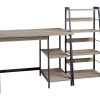Soho 2-Piece Home Office Desk & Bookshelf Set
