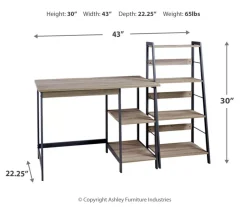 Soho 2-Piece Home Office Desk & Bookshelf Set -Biglots Sales 810542285 3