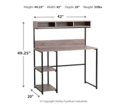 Daylicrew 2-Shelf Home Office Desk & Hutch -Biglots Sales 810542286 3