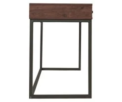 Horatio Brown & Gunmetal Wood Desk 14 Horatio Brown & Gunmetal Wood Desk -Biglots Sales 810542288 6