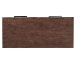 Horatio Brown & Gunmetal Wood Desk 15 Horatio Brown & Gunmetal Wood Desk -Biglots Sales 810542288 7