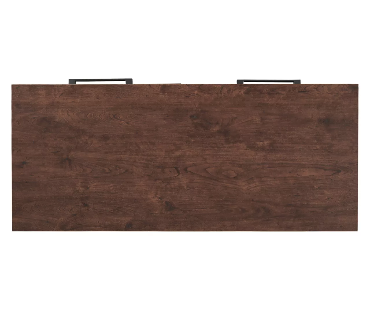 Horatio Brown & Gunmetal Wood Desk 8 Horatio Brown & Gunmetal Wood Desk - Image 8