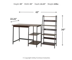 Soho 2-Piece Wooden Desk & Bookcase Set -Biglots Sales 810542289 3