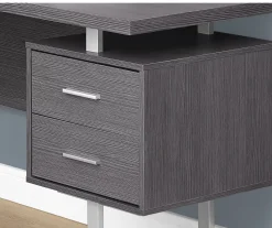 Monarch Metal 3-Drawer L-Shaped Computer Desk -Biglots Sales 810542428 3