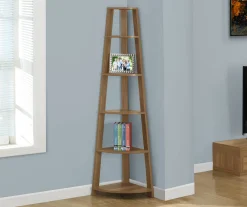 Monarch 5-Shelf Etagere Corner Bookcase 31 Monarch 5-Shelf Etagere Corner Bookcase -Biglots Sales 810542446 1