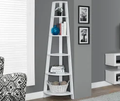 Monarch 5-Shelf Etagere Corner Bookcase 28 Monarch 5-Shelf Etagere Corner Bookcase -Biglots Sales 810542448 1