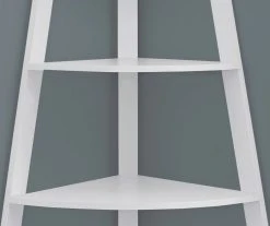 Monarch 4-Shelf Etagere Corner Bookcase 19 Monarch 4-Shelf Etagere Corner Bookcase -Biglots Sales 810542451 3
