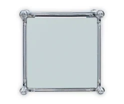 Hawkins Chrome & Glass 3-Shelf Rolling Cart -Biglots Sales 810543096 5