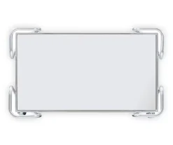 Hampton Silver 2-Shelf Rolling Steel Bar Cart -Biglots Sales 810543098 5