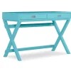 Cami Blue X-Base Campaign Style Writing Desk