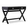 Cami Black X-Base Campaign Style Writing Desk