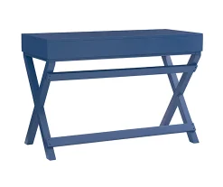 Kari Navy Blue 2-Drawer Campaign Desk 7 Kari Navy Blue 2-Drawer Campaign Desk -Biglots Sales 810543186 5