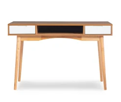 Nate Ash & White 2-Drawer Writing Desk -Biglots Sales 810543187 A0 2