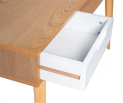 Nate Ash & White 2-Drawer Writing Desk -Biglots Sales 810543187 A8 6