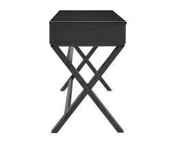 Kari Black 2-Drawer Campaign Desk -Biglots Sales 810543190 5