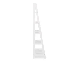 Boston White Wood 5-Shelf Ladder Bookcase -Biglots Sales 810543215 5