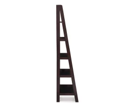 Boston Espresso 5-Shelf Wooden Ladder Bookcase -Biglots Sales 810543223 A0 2