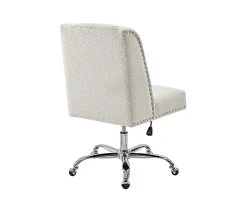 Comfort Home Warm White Sherpa Chair -Biglots Sales 810543232 4