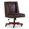 Austin Dark Walnut Upholstered Office Chair