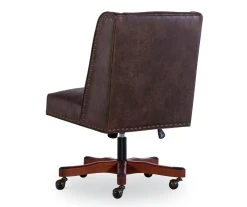 Austin Dark Walnut Upholstered Office Chair -Biglots Sales 810543233 A2 4