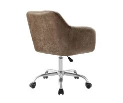 Kodi Brown Faux Leather Swivel Office Chair -Biglots Sales 810543243 4
