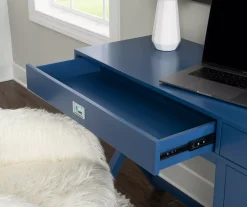 Kari Royal Blue 4-Drawer Office Desk -Biglots Sales 810543245 A0 8