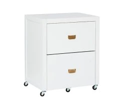 Kari White 2-Drawer Rolling Filing Cabinet
