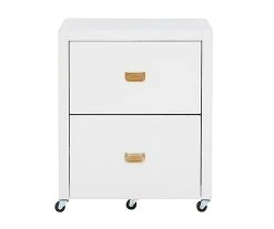 Kari White 2-Drawer Rolling Filing Cabinet -Biglots Sales 810543247 3