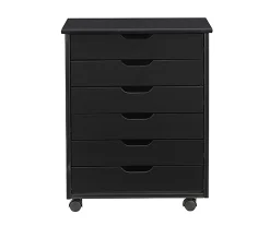 Craft Mate Wide Black 6-Drawer Rolling Storage Cart -Biglots Sales 810543288 3