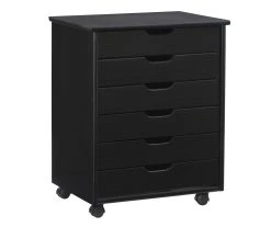 Craft Mate Wide Black 6-Drawer Rolling Storage Cart -Biglots Sales 810543288 A0 1