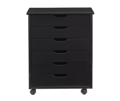 Craft Mate Wide Black 6-Drawer Rolling Storage Cart -Biglots Sales 810543288 A0 2