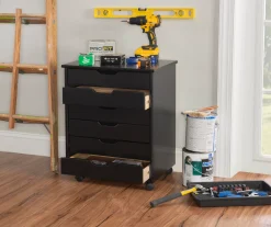 Craft Mate Wide Black 6-Drawer Rolling Storage Cart -Biglots Sales 810543288 B8 2