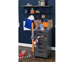 Craft Mate Gray Wood 6-Drawer Rolling Storage Cart -Biglots Sales 810543291 2