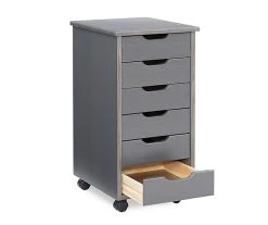 Craft Mate Gray Wood 6-Drawer Rolling Storage Cart -Biglots Sales 810543291 4