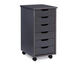 Craft Mate Gray Wood 6-Drawer Rolling Storage Cart -Biglots Sales 810543291 5