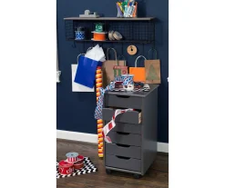 Craft Mate Gray Wood 6-Drawer Rolling Storage Cart -Biglots Sales 810543291 B0 4